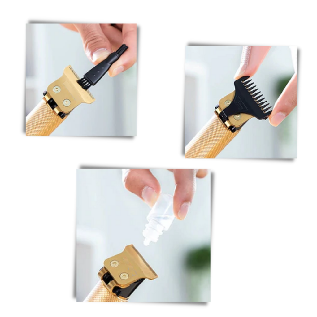 Tondeuse de cabelo recarregável Eastjing para corte e cuidados capilares, com lâminas precisas e design portátil