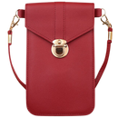 Sac transversal preto da Eastjing para telefone com tela sensível ao toque, bolso compacto e estilo elegante.