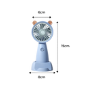 Mini ventilador USB Eastjing com suporte para telefone, ventilação portátil para telefones celulares em azul