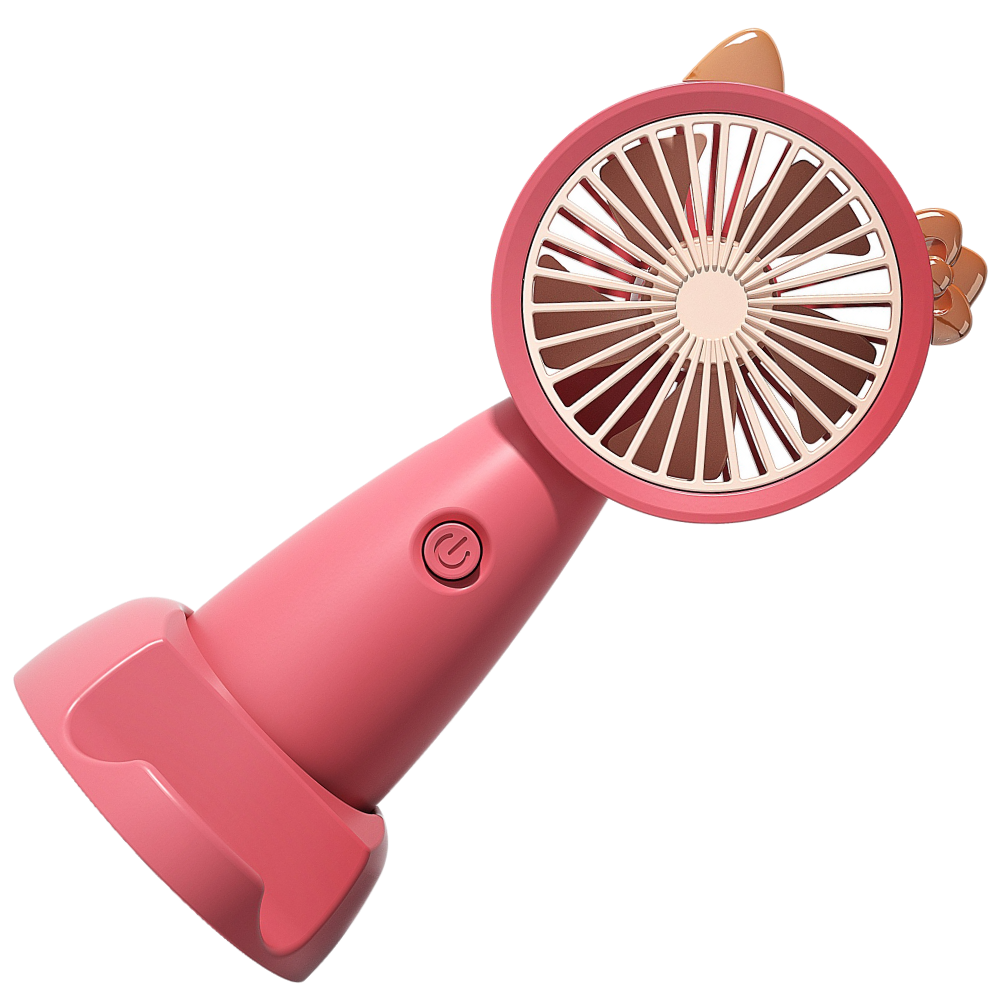 Mini ventilador USB Eastjing com suporte para telefone, ventilação portátil em azul para dispositivos móveis.