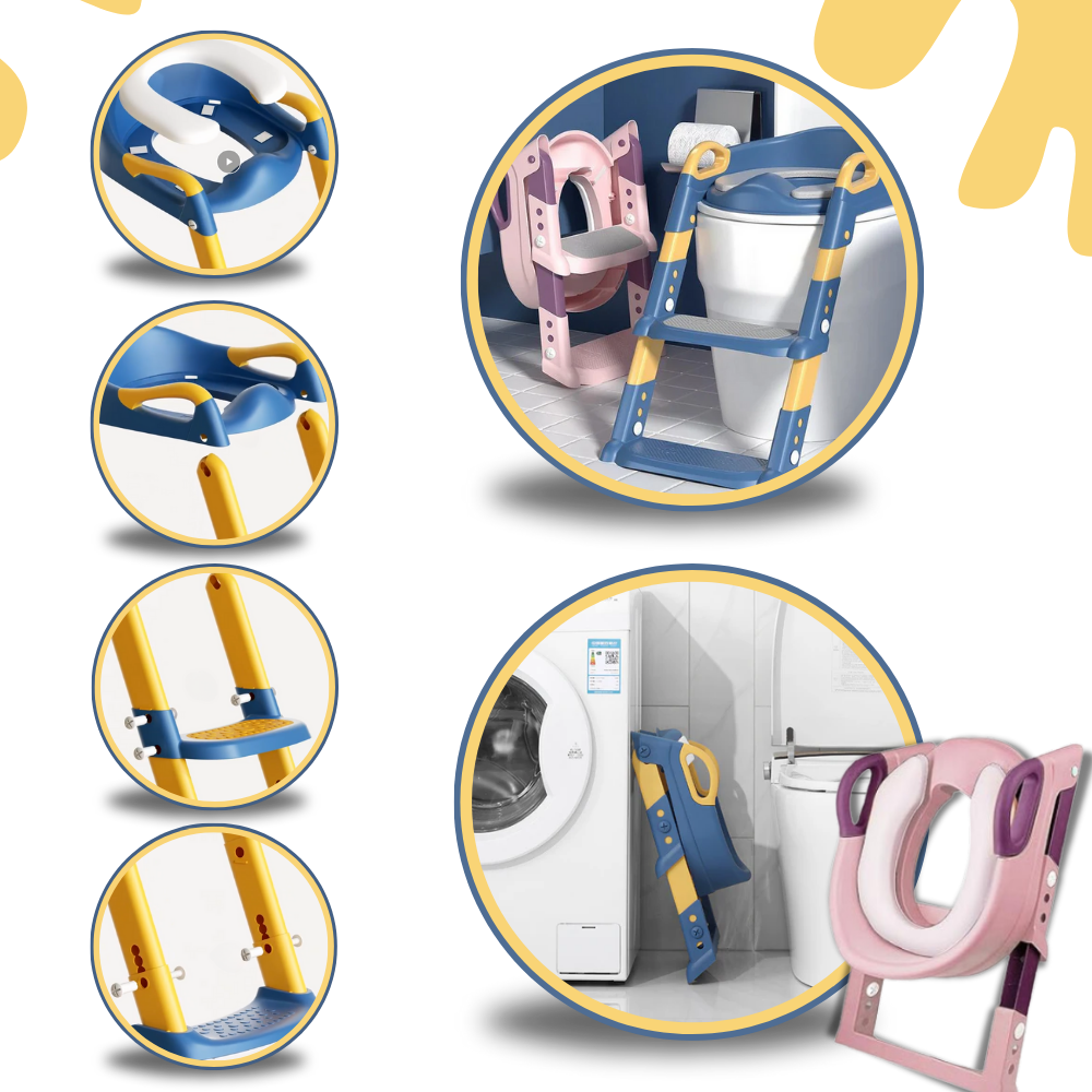 Potty trainer para crianças Willing com base antiderrapante, fácil de subir e usar, ideal para o aprendizado de higiene infantil.