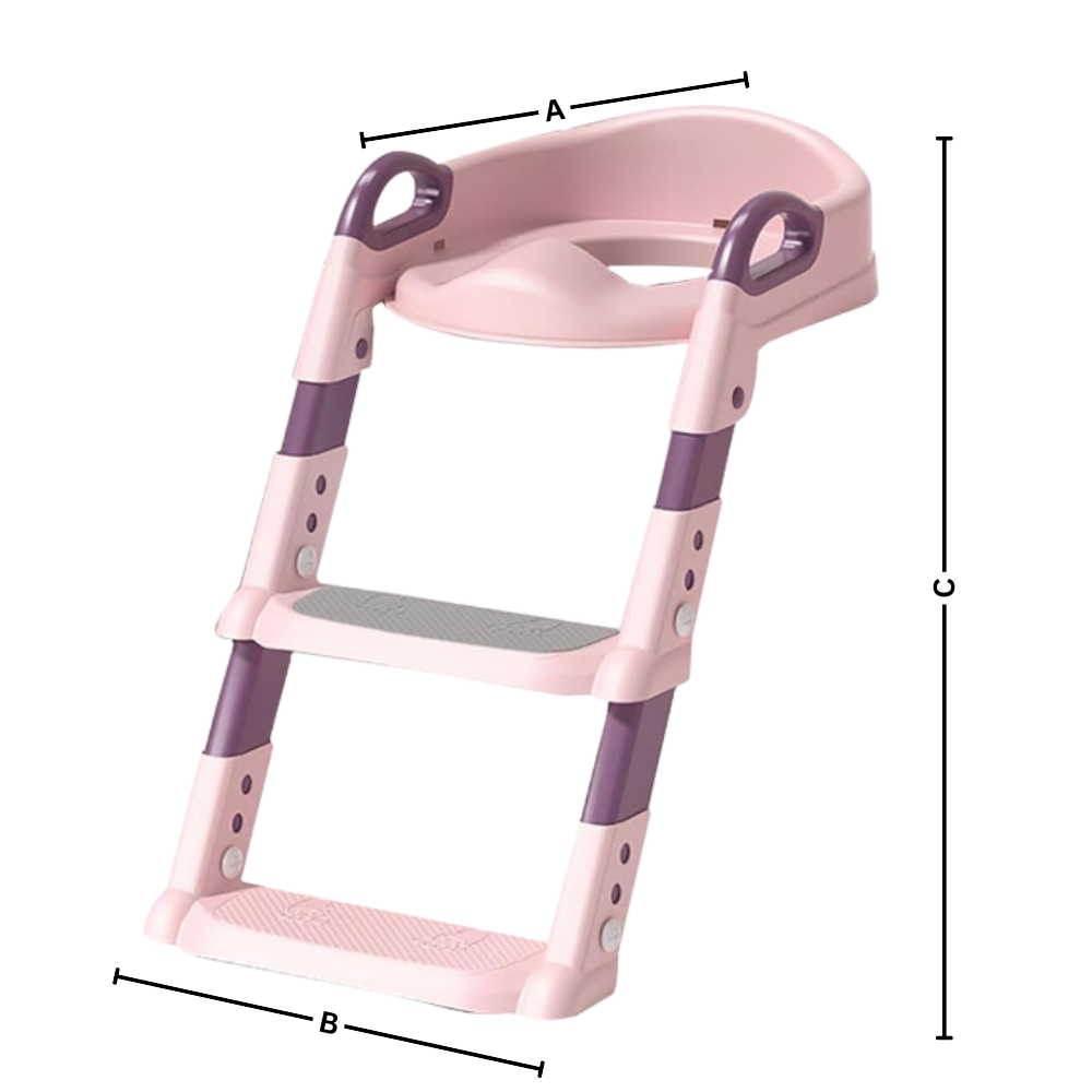 Vaso de treinamento infantil Willing com base antiderrapante e fácil de subir, ideal para aprendizado de higiene infantil.