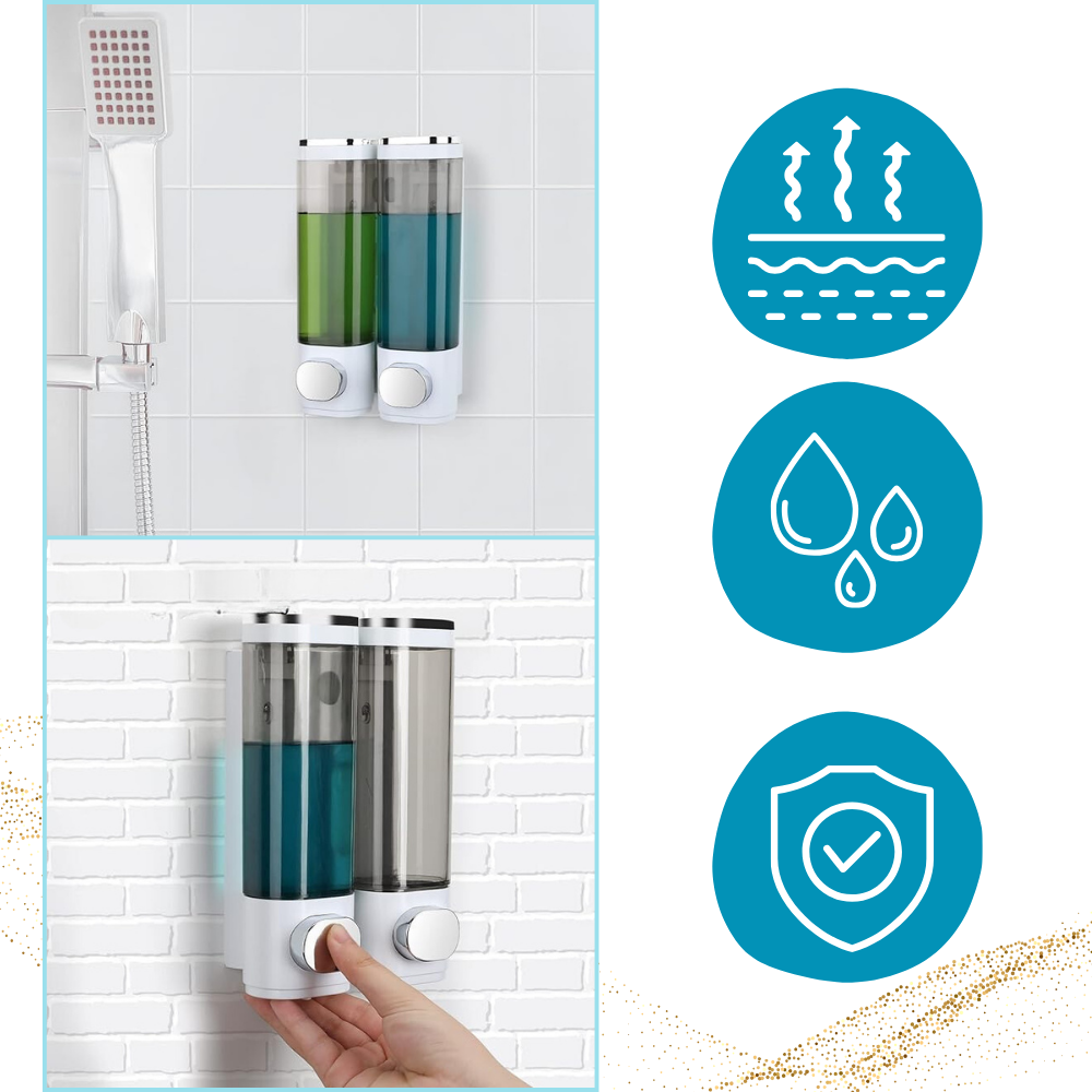 Distributeur de savon mural Tomfoto, facile à usar, à commande simple, résistant à l'humidité, pour savon ou lotion.