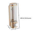 Distributeur de sabonete líquido Tomfoto, de parede, fácil de usar e controlar, ideal para banheiros e cozinhas.