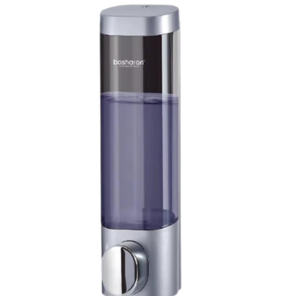 Distributeur de savon mural Tomfoto en acier inoxydável, fácil de usar, design compacto e moderno para banheiros e cozinhas.