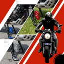 Support de levier de béquille et plaque d'extension en alliage pour moto Eccomum, pièce détachée automobile et moto, rouge.