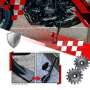 Support de levier de béquille et plaque d'extension en alliage pour moto Eccomum, pièce détachée automobile et moto rouge