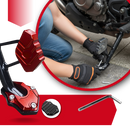Support de levier de béquille et plaque d'extension en alliage pour moto Eccomum, pièce détachée pour motos rouges.