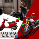 Support de levier de béquille et plaque d'extension en alliage pour moto Eccomum, pièce détachée robuste pour motos rouges.