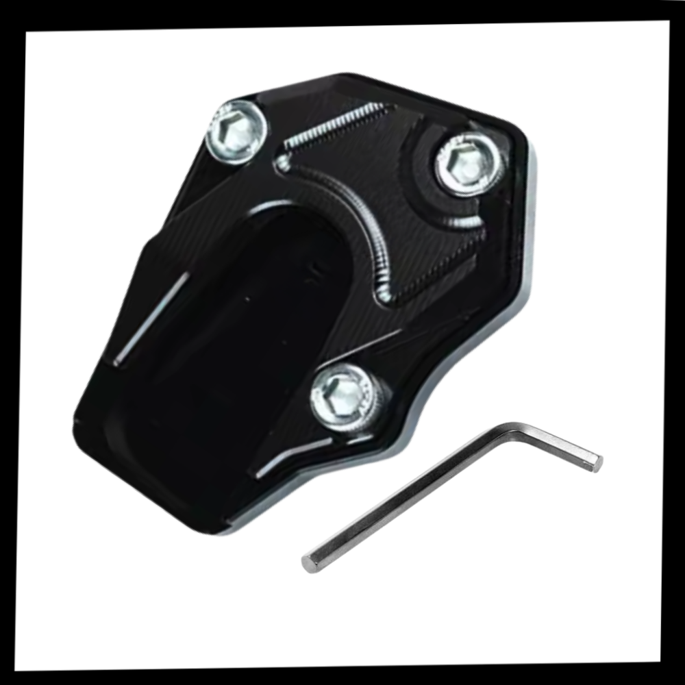 Support de levier de béquille et plaque d'extension en alliage pour moto, pièce détachée Eccomum, compatible avec motos.