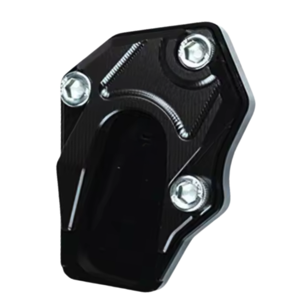 Support de levier de béquille et plaque d’extension en alliage pour moto Eccomum, pièce détachée automobile et moto rouge.