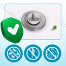 Bouchon d'évier escamotable Eccomum, pièce de plomberie pour bloquer les odeurs et assurer l'étanchéité.