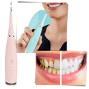 Máquina de dente Eccomum para cuidados bucais, dispositivo de remoção de tártaro em azul, com detalhes visíveis.