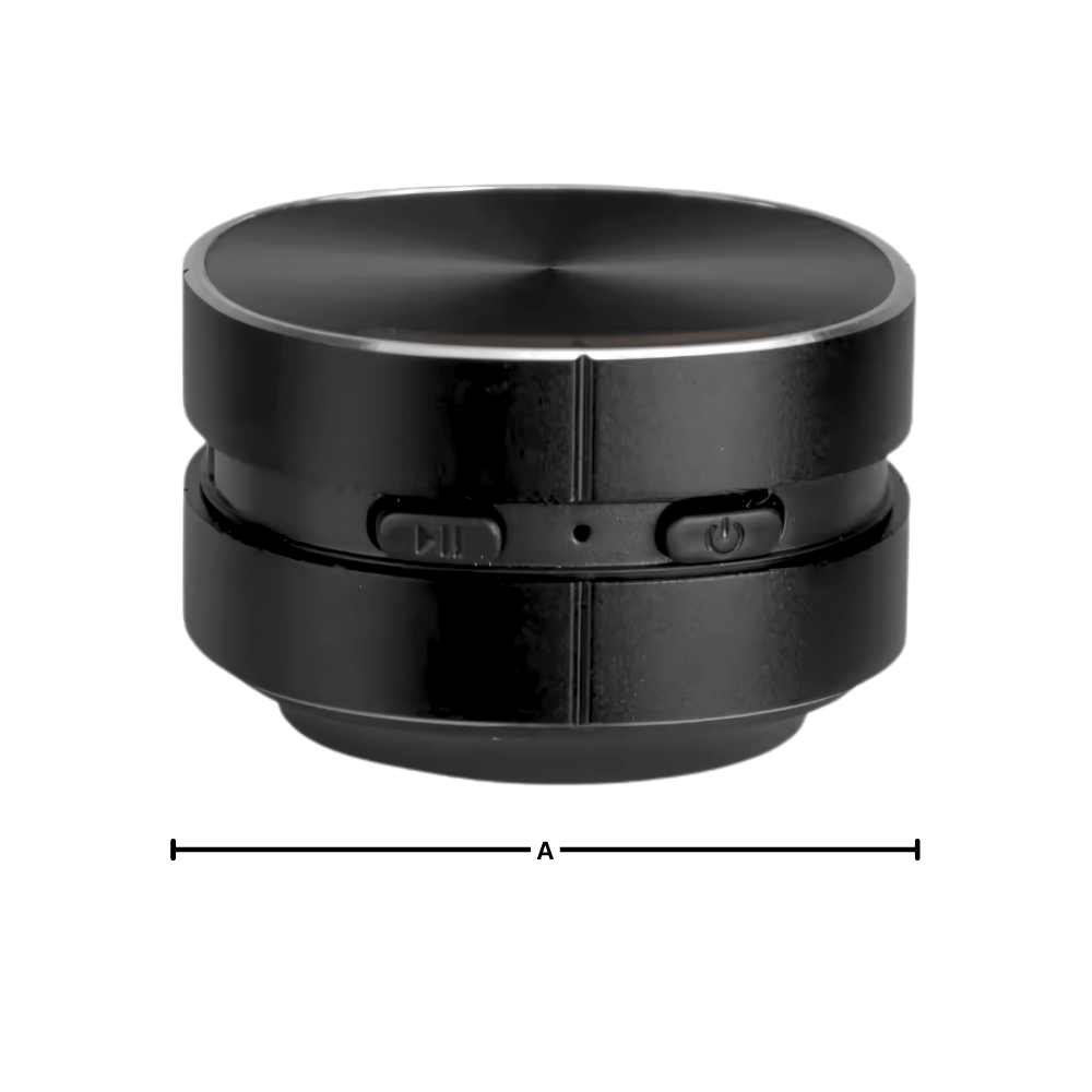 Mini-enceinte sem fio Dura Mobi, componente de áudio portátil com design compacto e conexão wireless.