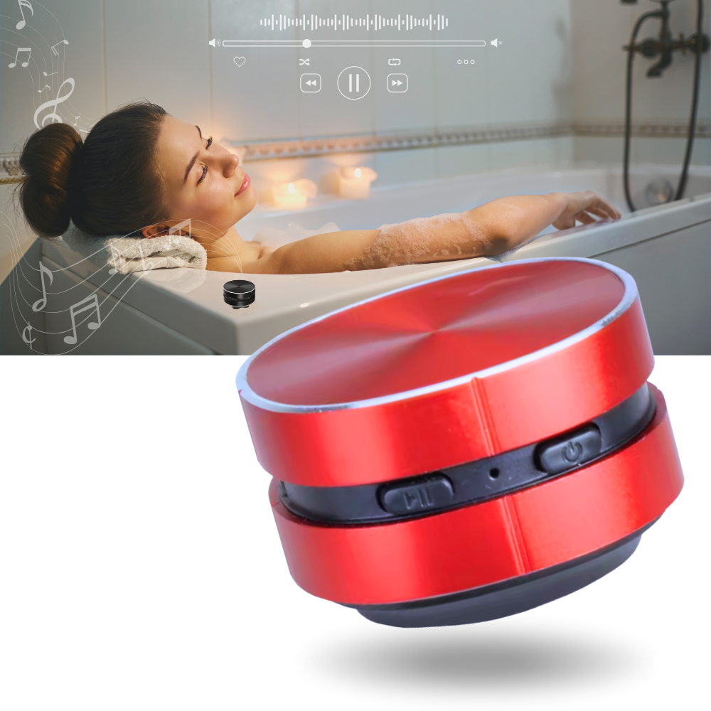 Mini-enceinte sem fio Dura Mobi, componente de áudio portátil com alto-falante compacto e conexão wireless.