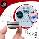 Mini-enceinte sem fio Dura Mobi, componente de áudio portátil com alto-falante compacto e design moderno.