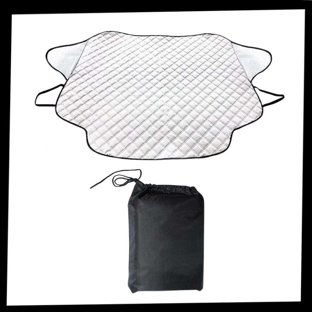 Bâche magnética para para-brisa de veículo, utilizada para proteção e decoração, marca Econur, com acabamento resistente.