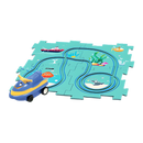 Conjunto de pista educativa para carros elétricos da Xinyux, com cinco peças de pista com tema oceano e acessórios.