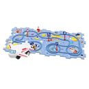 Conjunto de pista educacional para carros elétricos da Xinyux, com 15 peças de brinquedos educativos para aprendizagem divertida.