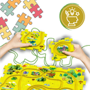 Quebra-cabeça clássico da Twinkseal com pista de carros educativa e divertida, estimulando criatividade e habilidades motoras.