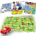 Quebra-cabeça clássico Twinkseal de pista de carros educativa e divertida, com peças coloridas para montar e aprender brincando.