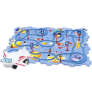 Quebra-cabeça clássico de pista de carros educativa e divertida da Twinkseal, com peças coloridas e design espacial.