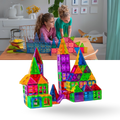 Blocos de construção magnéticos educativos Ozerty France, conjunto de figuras e peças de brinquedo para aprendizagem e criatividade.