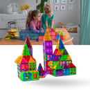 Blocos de construção magnéticos educativos Ozerty France, conjunto de figuras e peças de brinquedo para aprendizagem e criatividade.