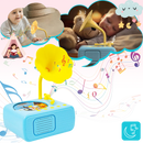 Brinquedo educativo em forma de gramofone retro da Thogive, com detalhes vintage e cores vibrantes, ideal para crianças.