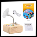Brinquedo educativo de gramofone retrô Thogive, brinquedo sonoro vintage para crianças, com detalhes coloridos e design clássico.