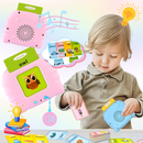 Cartões parlantes educativos para crianças da marca Riserva, com ilustrações coloridas para aprendizado divertido.