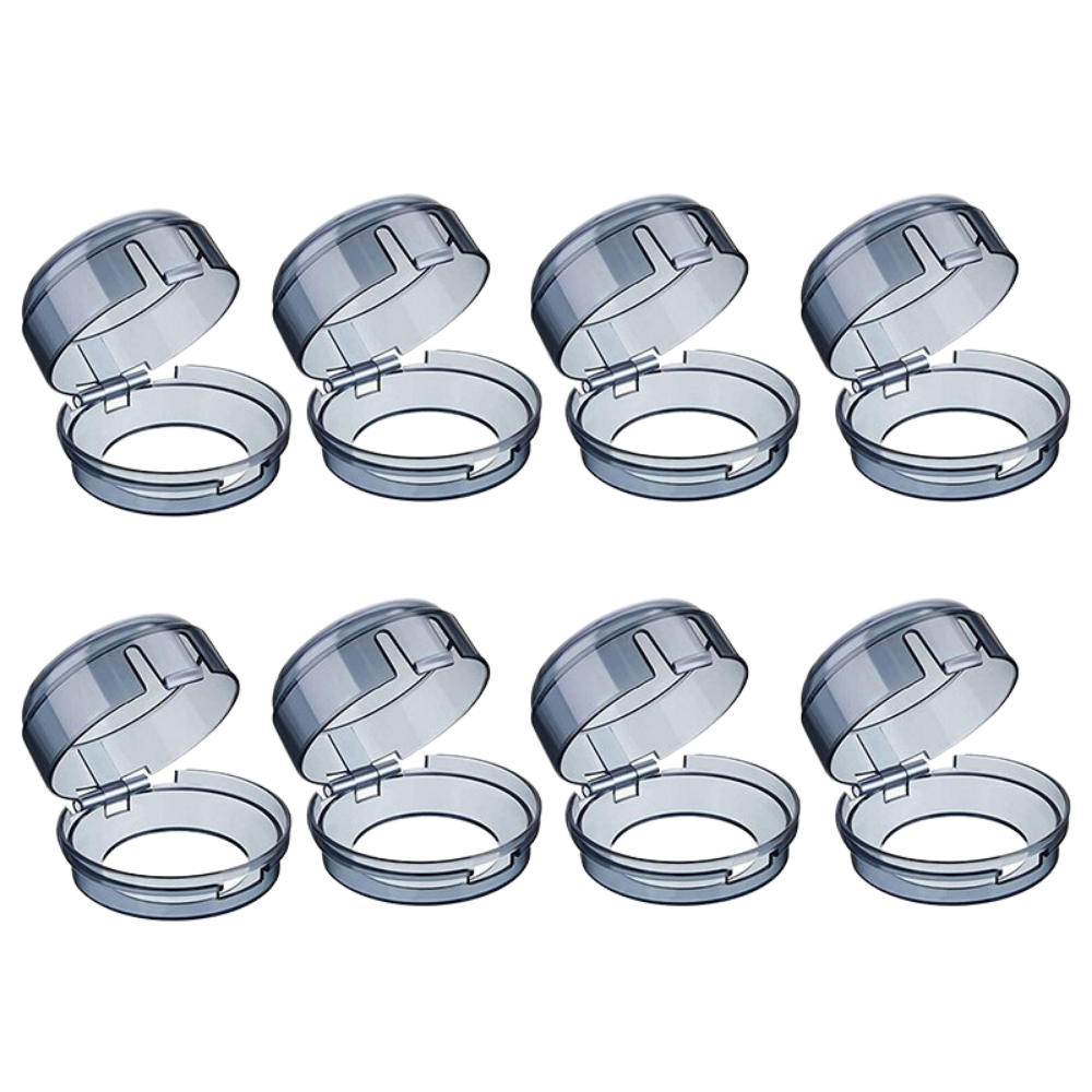 Conjunto de 4 proteções universais para fogão da marca Eeekit, acessórios pequenos para eletrodomésticos de cozinha.