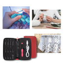 Conjunto de crochets ergonômicos com iluminação LED para trabalhos de artesanato e costura, da marca Eeekit.