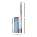 Escova de banheiro descartável Newpee para limpeza eficiente de vasos sanitários, com suporte prático e design compacto.