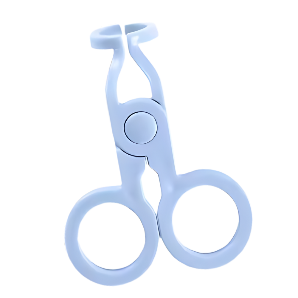 Ferramenta para remoção de lentes de contato QHlight, fácil de usar, de cor azul, para cuidados com os olhos.