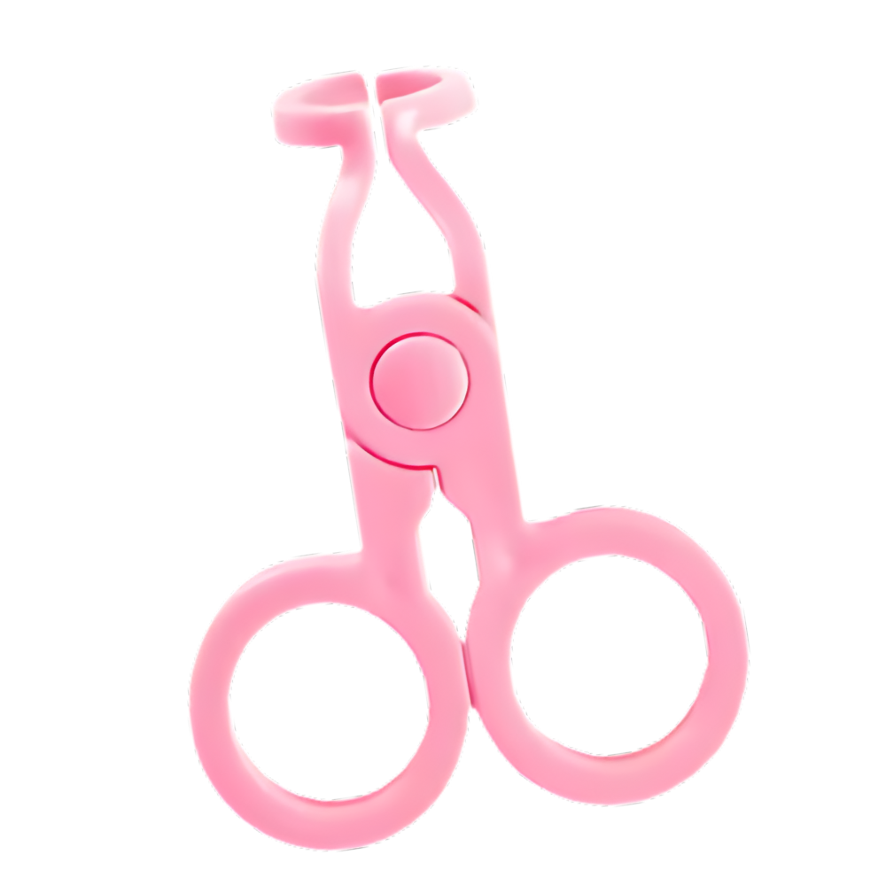 Ferramenta rosa para remoção fácil de lentes de contato, ideal para cuidados com os olhos, marca QHlight.