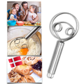 Batedor de massa dinamarquês em aço inoxidável da Beatleru, utensílio de cozinha para misturar e bater com facilidade