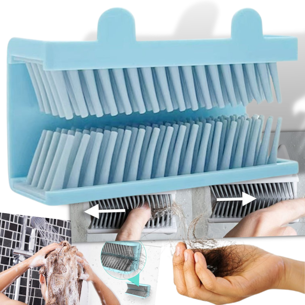 Filtro de cabelo para ducha Ek9006802, peça de material de encanamento azul, usado para evitar entupimentos no banheiro.