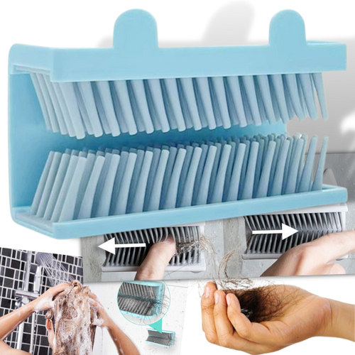 Filtro de cabelo para ducha Ek9006802, peça de material de encanamento azul, usado para evitar entupimentos no banheiro.