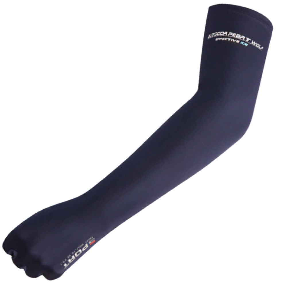 Luvas de proteção solar para braços da marca Elaydool, em azul, usadas para segurança em veículos, para proteção contra o sol