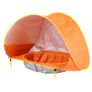 Tente de plage portável para bebê da Elbourn com mini-piscina, ideal para camping e atividades ao ar livre com crianças.