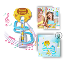 Faixa de corrida de patos interativa Ottwn, brinquedo educativo com áudio e movimento para crianças, estimulando aprendizagem divertida.