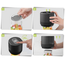 Selador a vácuo elétrico Attikbiz para potes de vidro, fácil de usar e eficiente para conservar alimentos em casa.