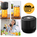Selador a vácuo elétrico para potes de vidro, eletrodoméstico de cozinha da marca Attikbiz, mantém alimentos frescos.