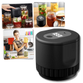 Selador a vácuo elétrico para potes de vidro, eletrodoméstico de cozinha da Attikbiz, com display digital e botão de operação