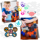 Blocos magnéticos de construção Minecraft da marca Elegant, conjunto com 72 peças para montar e criar.