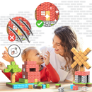 Blocos magnéticos Minecraft da Elegant, conjunto de 72 peças para brinquedos de construção, em cores vibrantes e detalhes temáticos.