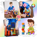 Blocos magnéticos de construção Minecraft da Elegant, conjunto de 72 peças para montar e brincar com temas do jogo.