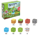 Blocos magnéticos de construção Minecraft da Elegant, conjunto de 72 peças para montar figuras e cenários de blocos.