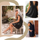 Robe Hirigin elegante em broderie anglaise com detalhes delicados, ideal para looks de verão leves e sofisticados.